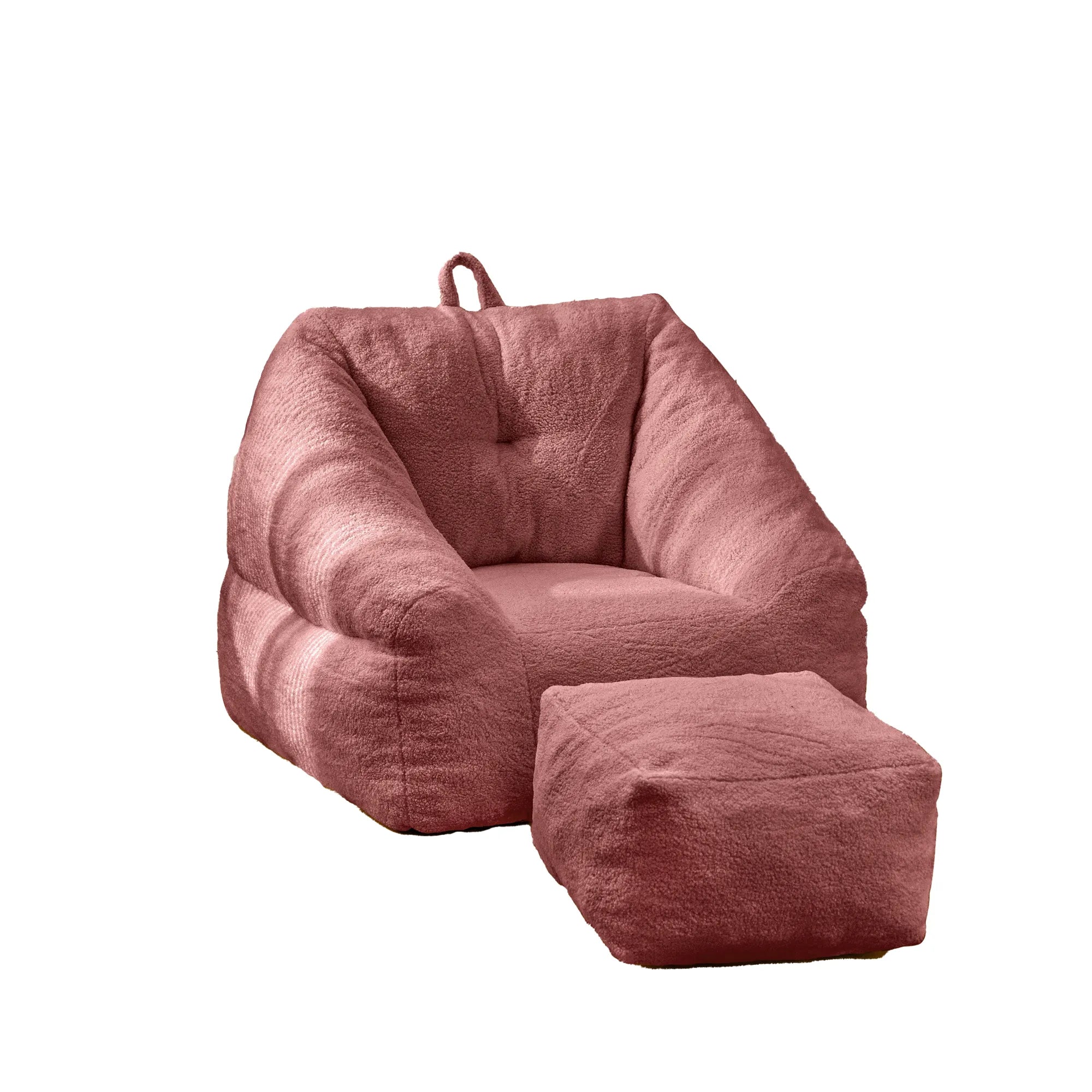 Fluffy Lazy Bean Bag Sofa Chair with Memory Foam Filling