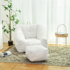 Fluffy Lazy Bean Bag Sofa Chair with Memory Foam Filling