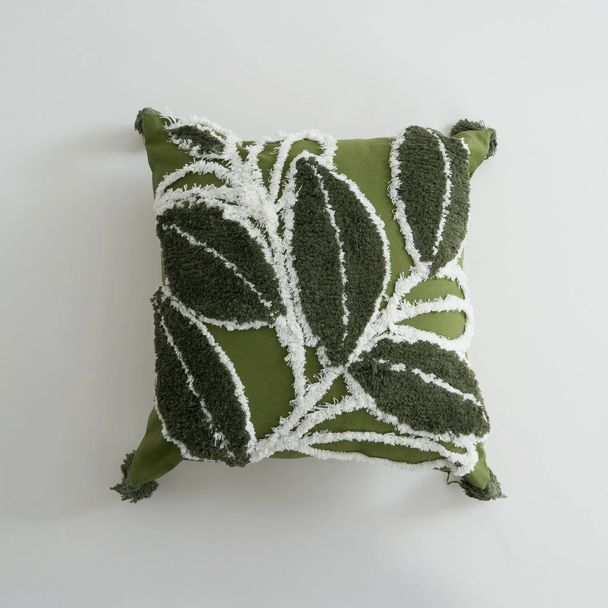 Forest Leaves Throw Pillow Cover