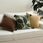 Forest Leaves Throw Pillow Cover