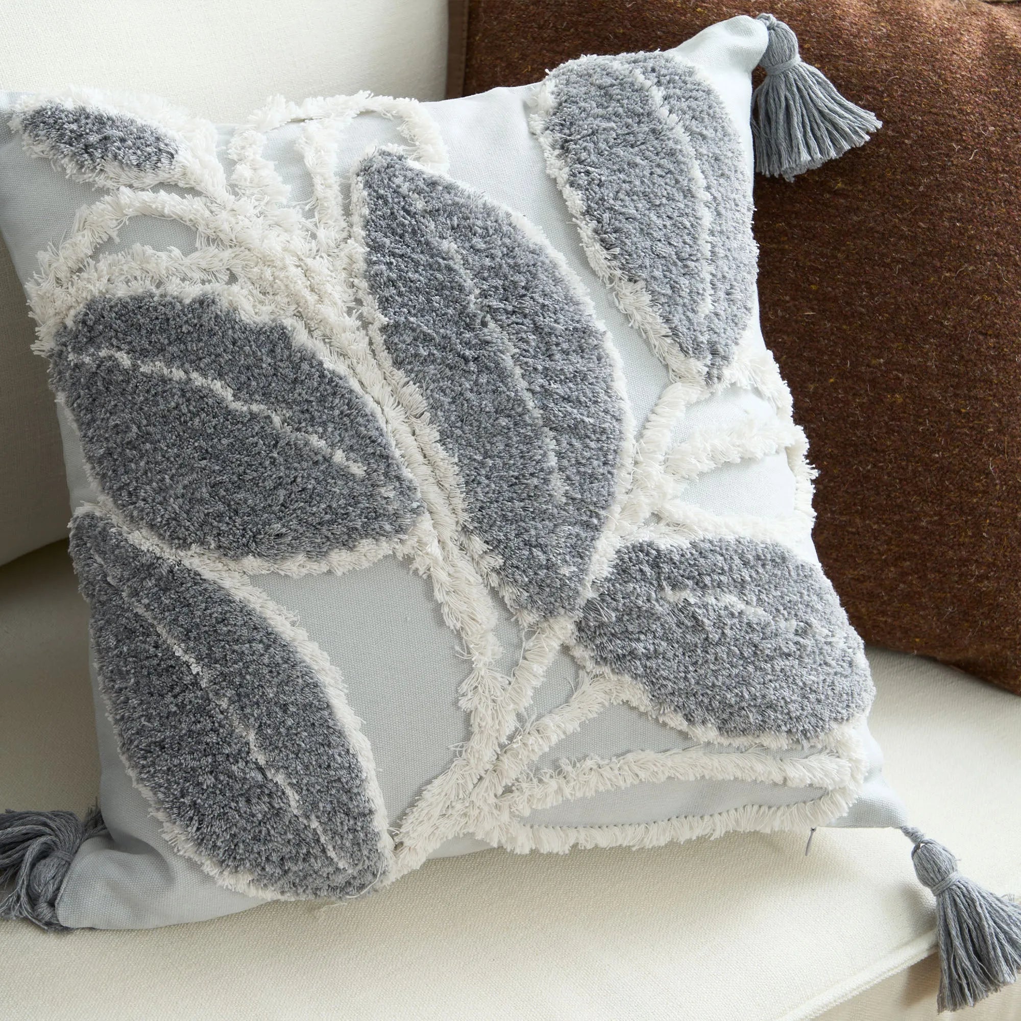 Forest Leaves Throw Pillow Cover