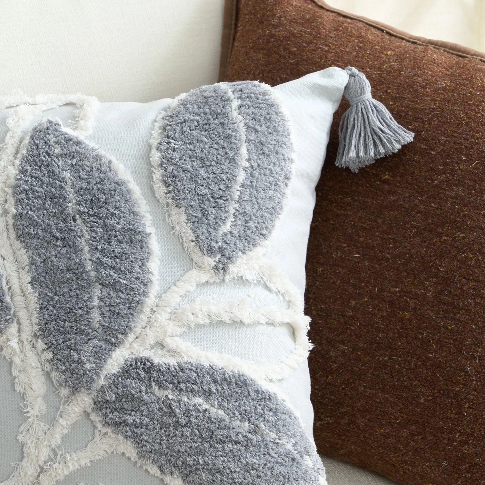 Forest Leaves Throw Pillow Cover