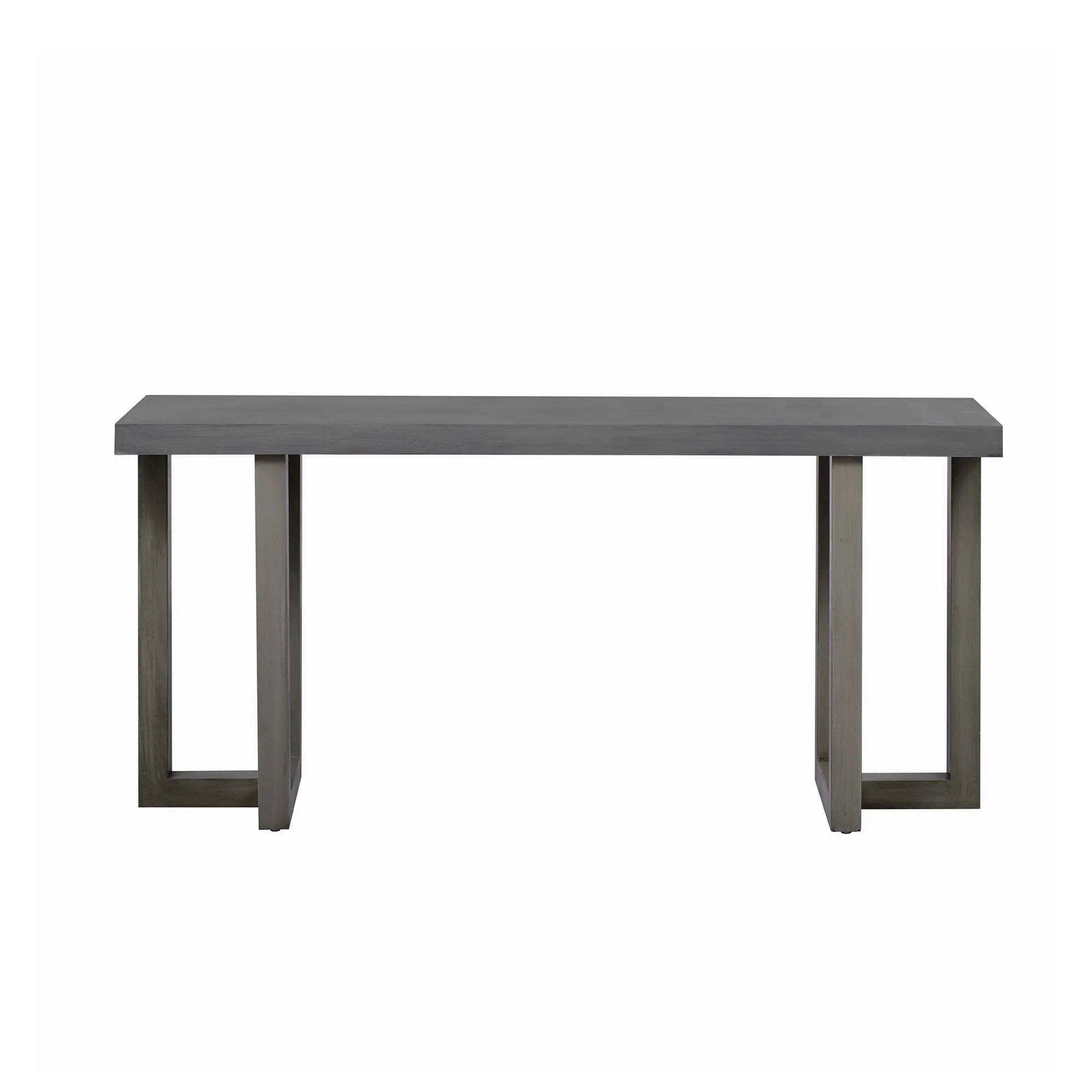 Geometric Console Table with Solid Pine Legs