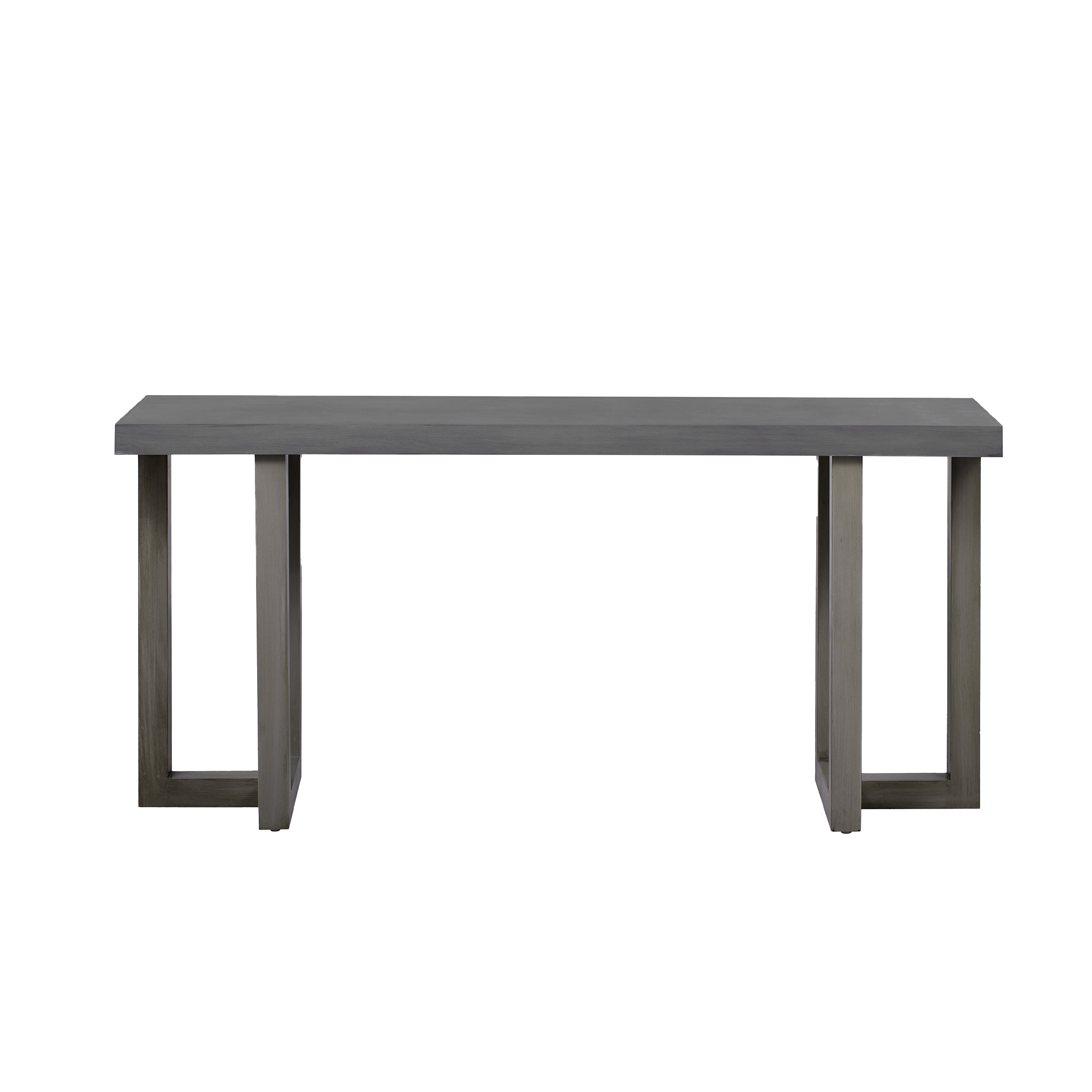 Geometric Console Table with Solid Pine Legs