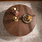 Handcrafted Round Wooden Coffee Table