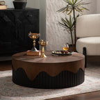 Handcrafted Round Wooden Coffee Table