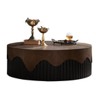 Handcrafted Round Wooden Coffee Table