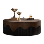 Handcrafted Round Wooden Coffee Table