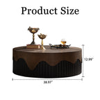 Handcrafted Round Wooden Coffee Table