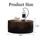 Handcrafted Round Wooden Coffee Table