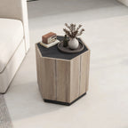Hexagonal Retro Mid Century Modern Coffee Table Side Table Set