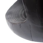 Hollow Round Faux Wood End Table with Natural Grain Texture