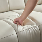 3 Seater L Shape Leather Modern Power Reclining Sofa
