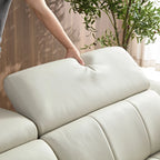 3 Seater L Shape Leather Modern Power Reclining Sofa