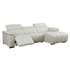 3 Seater L Shape Leather Modern Power Reclining Sofa