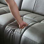 3 Seater L Shape Leather Modern Power Reclining Sofa