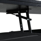 Lift-Top Foldable Coffee Table with Stools & Storage