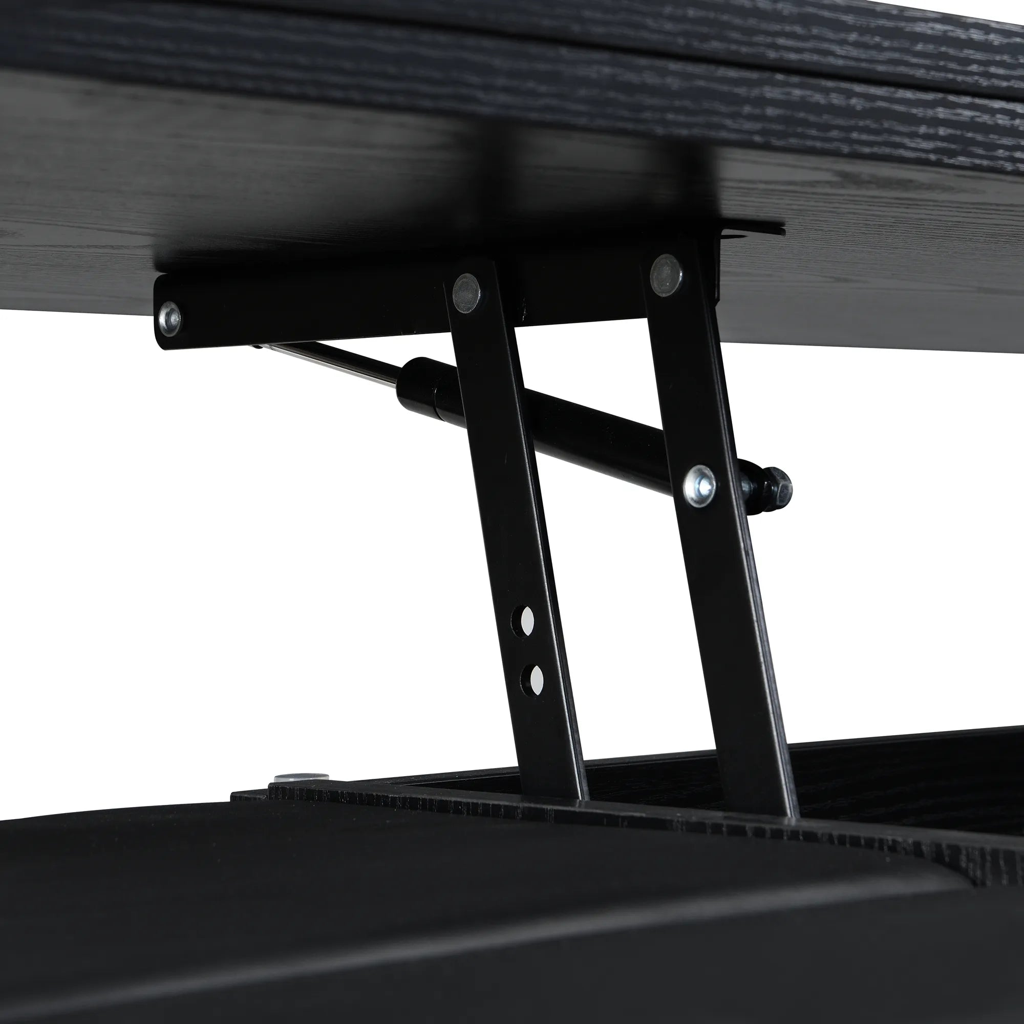 Lift-Top Foldable Coffee Table with Stools & Storage