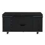 Lift-Top Foldable Coffee Table with Stools & Storage