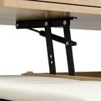 Lift-Top Foldable Coffee Table with Stools & Storage