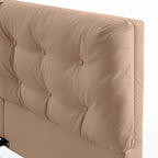 Lunara – Queen Floating Bed with PU Leather & LED Lights
