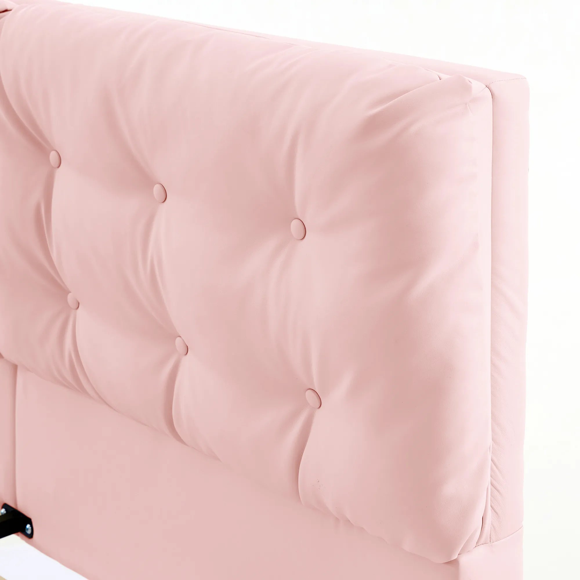 Lunara – Queen Floating Bed with PU Leather & LED Lights