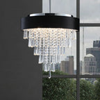 18" Luxury Crystal Round Modern Chandelier