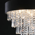 18" Luxury Crystal Round Modern Chandelier