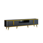 Luxury Minimalism Modern TV Stand Media Console with Open Storage Shelf
