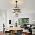 20" Luxury Crystal Modern Chandelier Light
