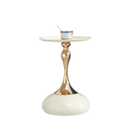 Mermaid Tail Round Metal End Table