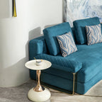 Mermaid Tail Round Metal End Table