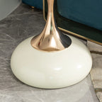 Mermaid Tail Round Metal End Table