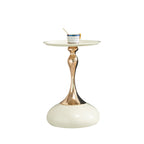Mermaid Tail Round Metal End Table