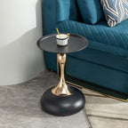 Mermaid Tail Round Metal End Table