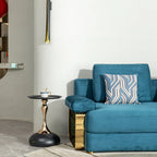 Mermaid Tail Round Metal End Table