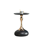 Mermaid Tail Round Metal End Table