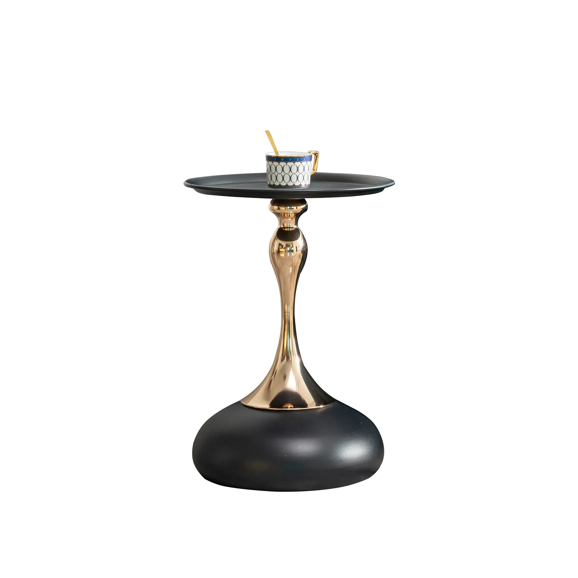 Mermaid Tail Round Metal End Table