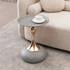 Mermaid Tail Round Metal End Table