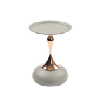 Mermaid Tail Round Metal End Table