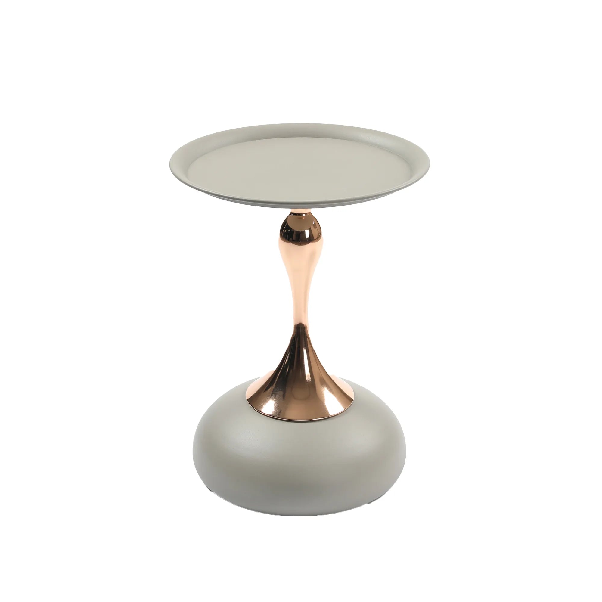 Mermaid Tail Round Metal End Table
