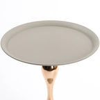 Mermaid Tail Round Metal End Table