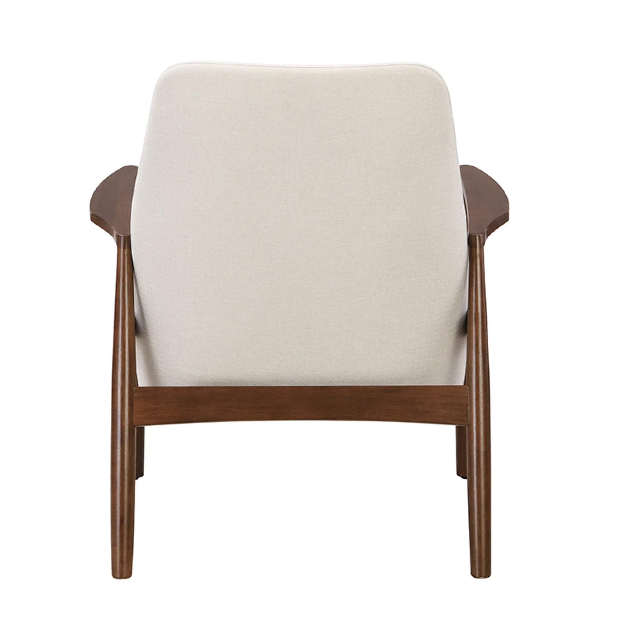 Mid-Century Modern Armchair Accent Chair with Solid Wood Frame