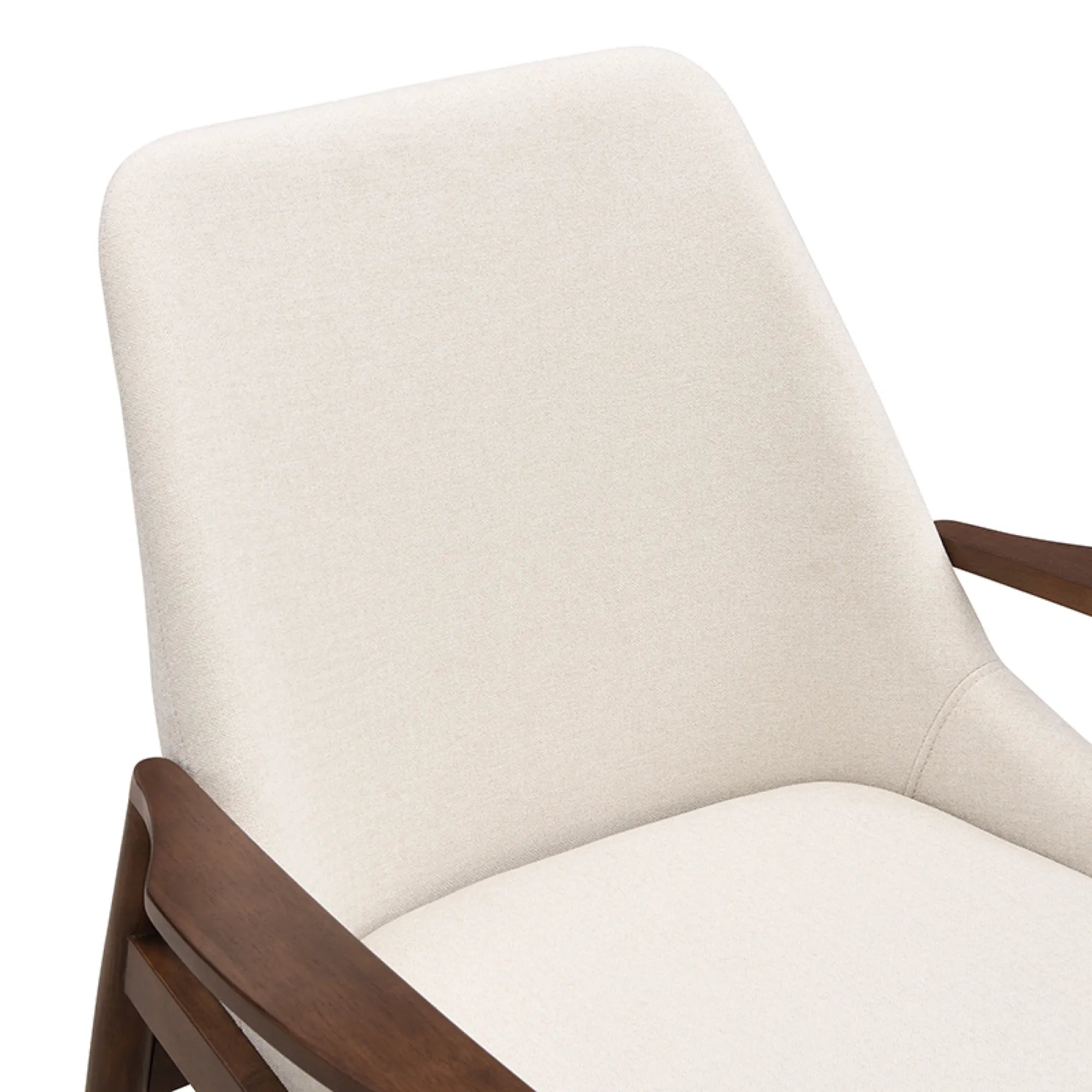 Mid-Century Modern Armchair Accent Chair with Solid Wood Frame