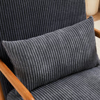 Mid-Century Modern Reading Accent Chair With Solid Wood Frame