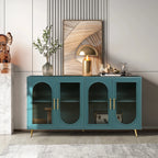 Mid Century Modern Sideboard with Glassy Doors
