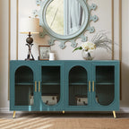 Mid Century Modern Sideboard with Glassy Doors