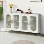 Mid Century Modern Sideboard with Glassy Doors