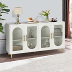 Mid Century Modern Sideboard with Glassy Doors