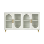 Mid Century Modern Sideboard with Glassy Doors
